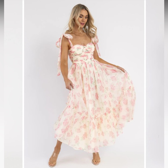 🌸💕 JO + CO PINK BLUSH SWEET SERENADE DRESS - Picture 3 of 8